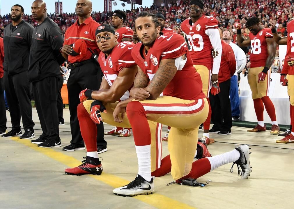 2016: Colin Kaepernick kneels for justice